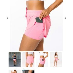 Zyia Pink Flow Shorts Large
